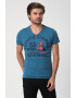 Geographical Norway Tricou cu decolteu in V si imprimeu text Jayat - Pled.ro