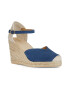 Geox Espadrile din piele intoarsa cu talpa wedge - Pled.ro