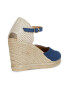 Geox Espadrile din piele intoarsa cu talpa wedge - Pled.ro