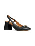 Geox Pantofi slingback din piele cu toc masiv Coronilla - Pled.ro