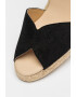 Geox Sandale-espadrile cu talpa wedge si garnitura din piele intoarsa Gelsa - Pled.ro