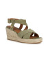 Geox Sandale-espadrile de piele intoarsa cu platforma - Pled.ro