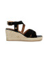 Geox Sandale-espadrile de piele intoarsa cu platforma - Pled.ro