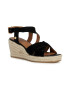 Geox Sandale-espadrile de piele intoarsa cu platforma - Pled.ro