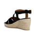 Geox Sandale-espadrile de piele intoarsa cu platforma - Pled.ro