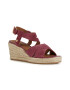 Geox Sandale-espadrile de piele intoarsa cu platforma - Pled.ro