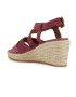 Geox Sandale-espadrile de piele intoarsa cu platforma - Pled.ro