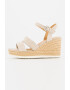 Geox Sandale tip espadrile wedge de piele intoarsa Ponza - Pled.ro