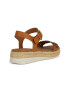 Geox Sandale wedge de piele cu model perfoat - Pled.ro