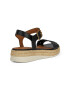 Geox Sandale wedge de piele cu model perfoat - Pled.ro