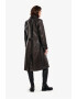 Gerali Tailoring Trench din piele naturala pentru Femei Model Leather Trench - Pled.ro