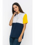 Giorgio di Mare Tricou polo din bumbac cu model colorblock - Pled.ro