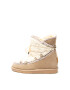 Gioseppo Ghete de piele intoarsa si blana shearling sintetica cu talpa wedge ascunsa - Pled.ro