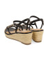 Gioseppo Sandale-espadrile de piele cu cristale - Pled.ro