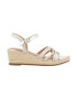 Gioseppo Sandale wedge de piele cu design impletit Lelant - Pled.ro