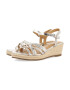 Gioseppo Sandale wedge de piele cu design impletit Lelant - Pled.ro