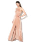 Glamorous Rochie lunga roz deschis catifelata - Pled.ro