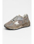 GOLDEN GOOSE Pantofi sport cu garnituri de piele intoarsa si aspect uzat - Pled.ro