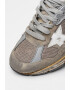 GOLDEN GOOSE Pantofi sport cu garnituri de piele intoarsa si aspect uzat - Pled.ro