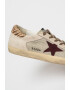 GOLDEN GOOSE Pantofi sport de piele cu insertii de piele cu par scurt piele intoarsa si material textil - Pled.ro