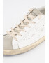 GOLDEN GOOSE Pantofi sport de piele si piele intoarsa cu aspect deteriorat - Pled.ro