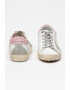 GOLDEN GOOSE Pantofi sport de piele si piele intoarsa cu aspect uzat Super-Star - Pled.ro