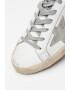 GOLDEN GOOSE Pantofi sport de piele si piele intoarsa cu aspect uzat Super-Star - Pled.ro