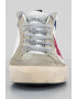 GOLDEN GOOSE Pantofi sport inalti de piele si piele intoarsa - Pled.ro