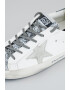 GOLDEN GOOSE Pantofi sport stralucitori cu segmente de piele - Pled.ro