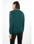 GreenPoint Bluza de trening cu broderii si maneci raglan - Pled.ro