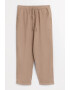 GreenPoint Pantaloni capri din amestec de in - Pled.ro