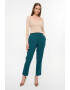 GreenPoint Pantaloni crop chino cu model in carouri - Pled.ro