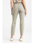 GreenPoint Pantaloni crop cu o curea impletita - Pled.ro