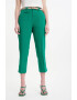 GreenPoint Pantaloni crop cu talie inalta - Pled.ro