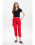 GreenPoint Pantaloni crop cu talie inalta - Pled.ro