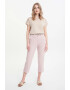 GreenPoint Pantaloni crop cu talie inalta - Pled.ro