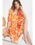 GreenPoint Rochie cu decolteu in V si model - Pled.ro