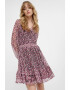 GreenPoint Rochie cu decolteu in V si model floral - Pled.ro