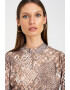 GreenPoint Rochie evazata cu animal print - Pled.ro