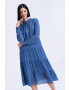 GreenPoint Rochie evazata cu maneci raglan - Pled.ro