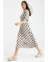 GreenPoint Rochie midi cu croiala in A si model - Pled.ro