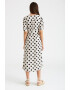 GreenPoint Rochie midi cu croiala in A si model - Pled.ro