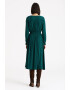 GreenPoint Rochie midi cu decolteu in V - Pled.ro