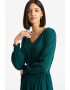 GreenPoint Rochie midi cu decolteu in V - Pled.ro