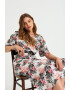 GreenPoint Rochie midi cu decolteu pe umeri - Pled.ro