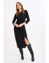 GreenPoint Rochie midi cu maneci 3/4 - Pled.ro