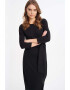 GreenPoint Rochie midi cu maneci 3/4 - Pled.ro