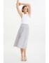 GreenPoint Fusta midi cu model Circle Cut - Pled.ro