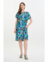 GreenPoint Rochie midi cu model - Pled.ro