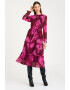 GreenPoint Rochie midi cu model floral - Pled.ro